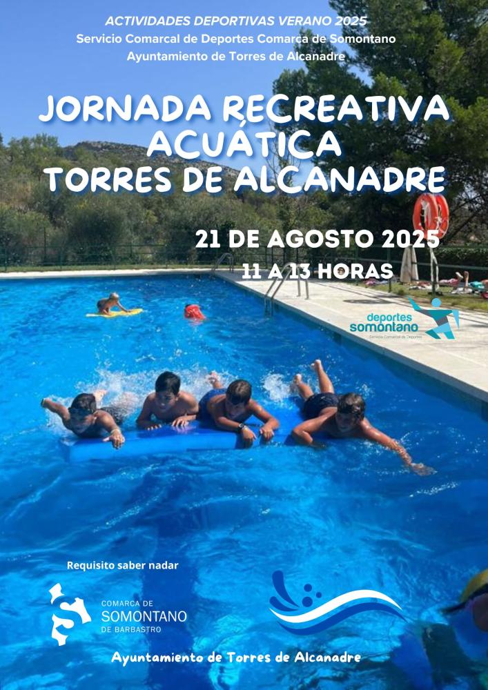 Imagen Jornada recreativa acuática en la piscina de Torres de Alcanadre